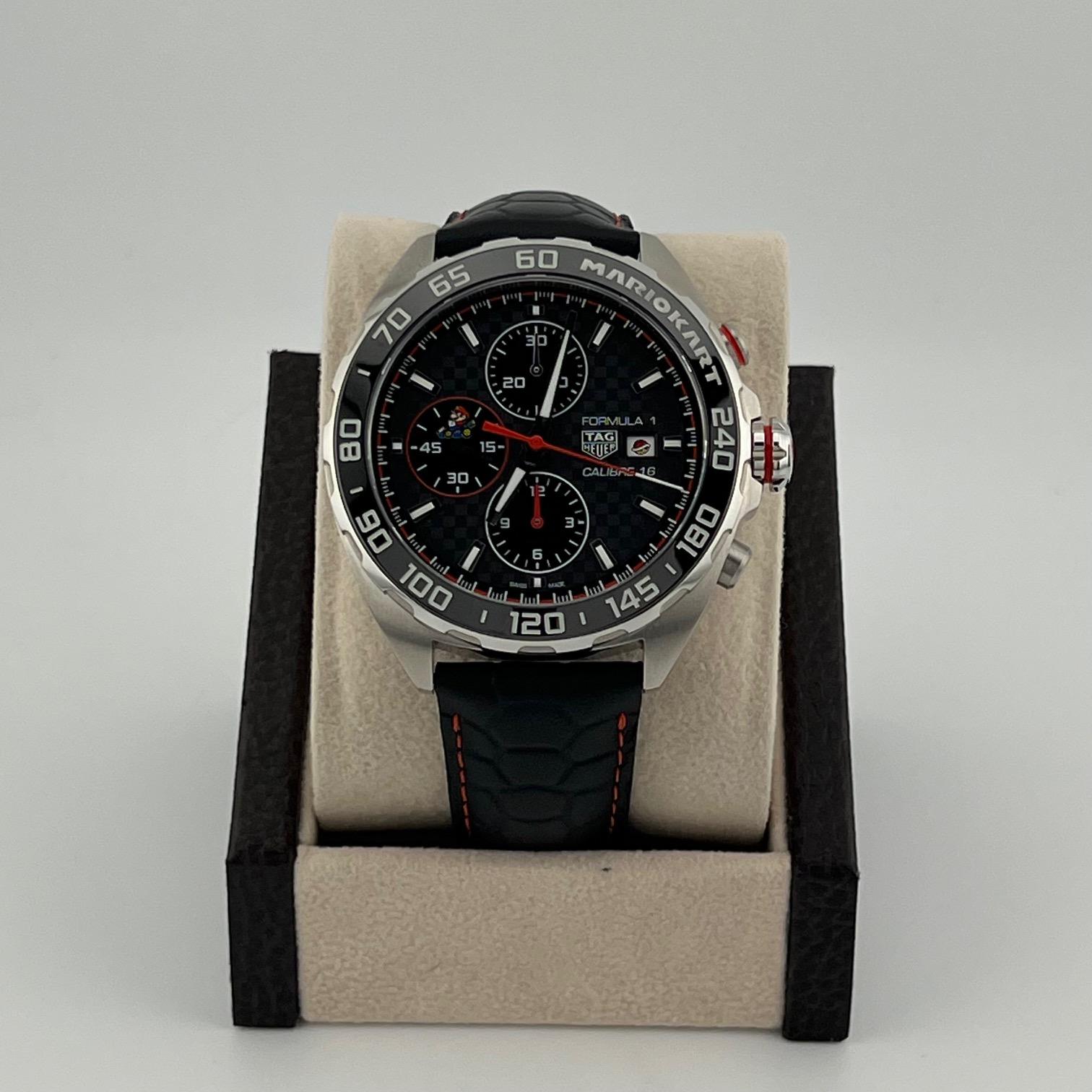 TAG Heuer Fórmula 1 Mario Kart Edición Limitada CAZ201E.FC6517 44mm Caja Papeles en venta 12