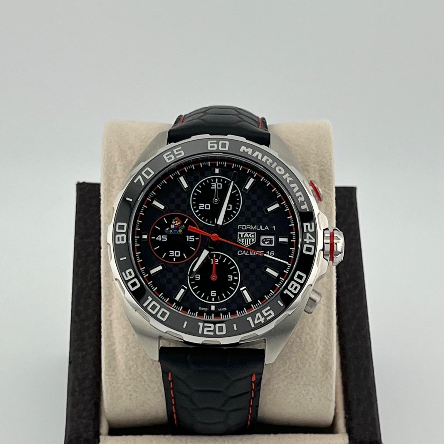 TAG Heuer Fórmula 1 Mario Kart Edición Limitada CAZ201E.FC6517 44mm Caja Papeles en venta 13