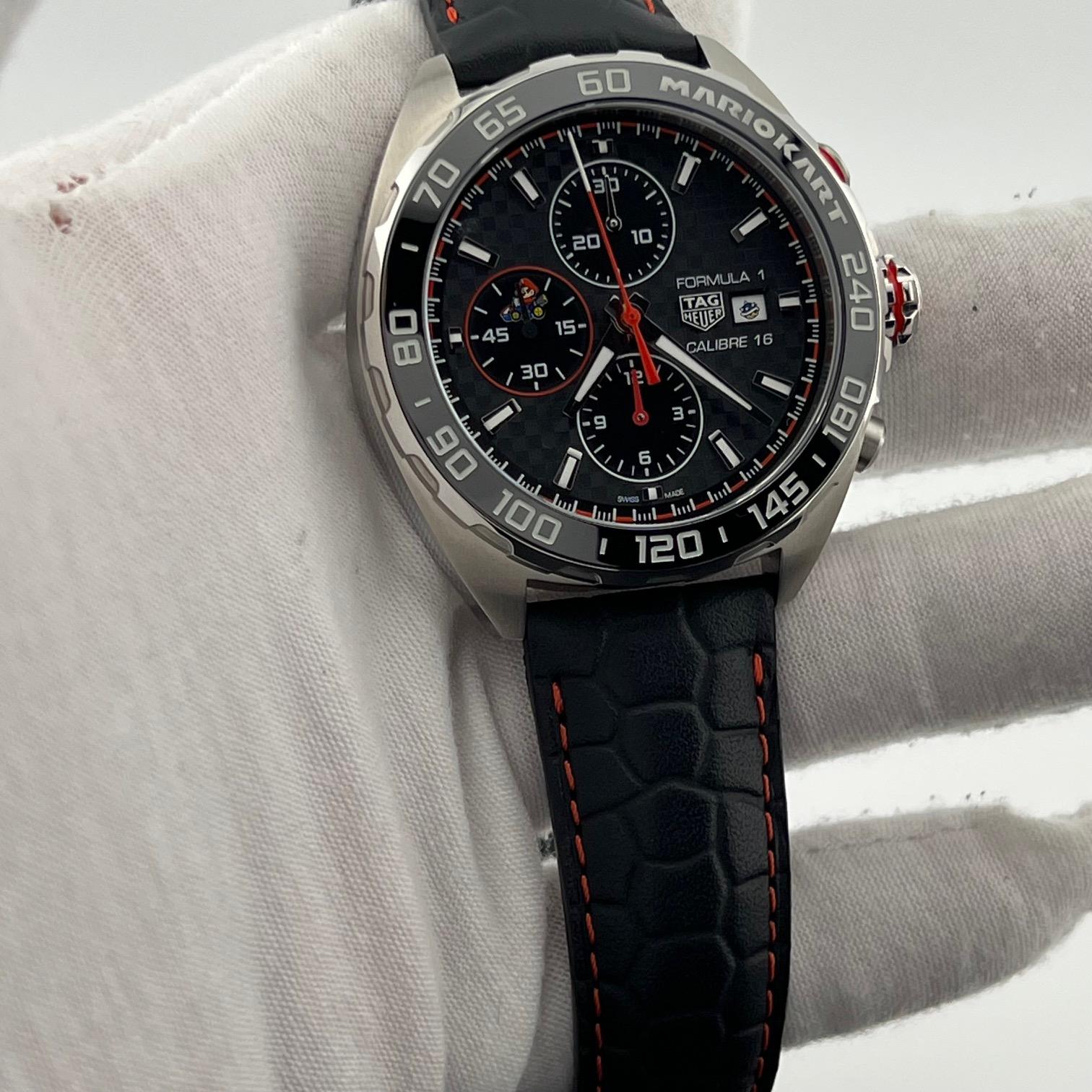 De los hombres TAG Heuer Fórmula 1 Mario Kart Edición Limitada CAZ201E.FC6517 44mm Caja Papeles en venta