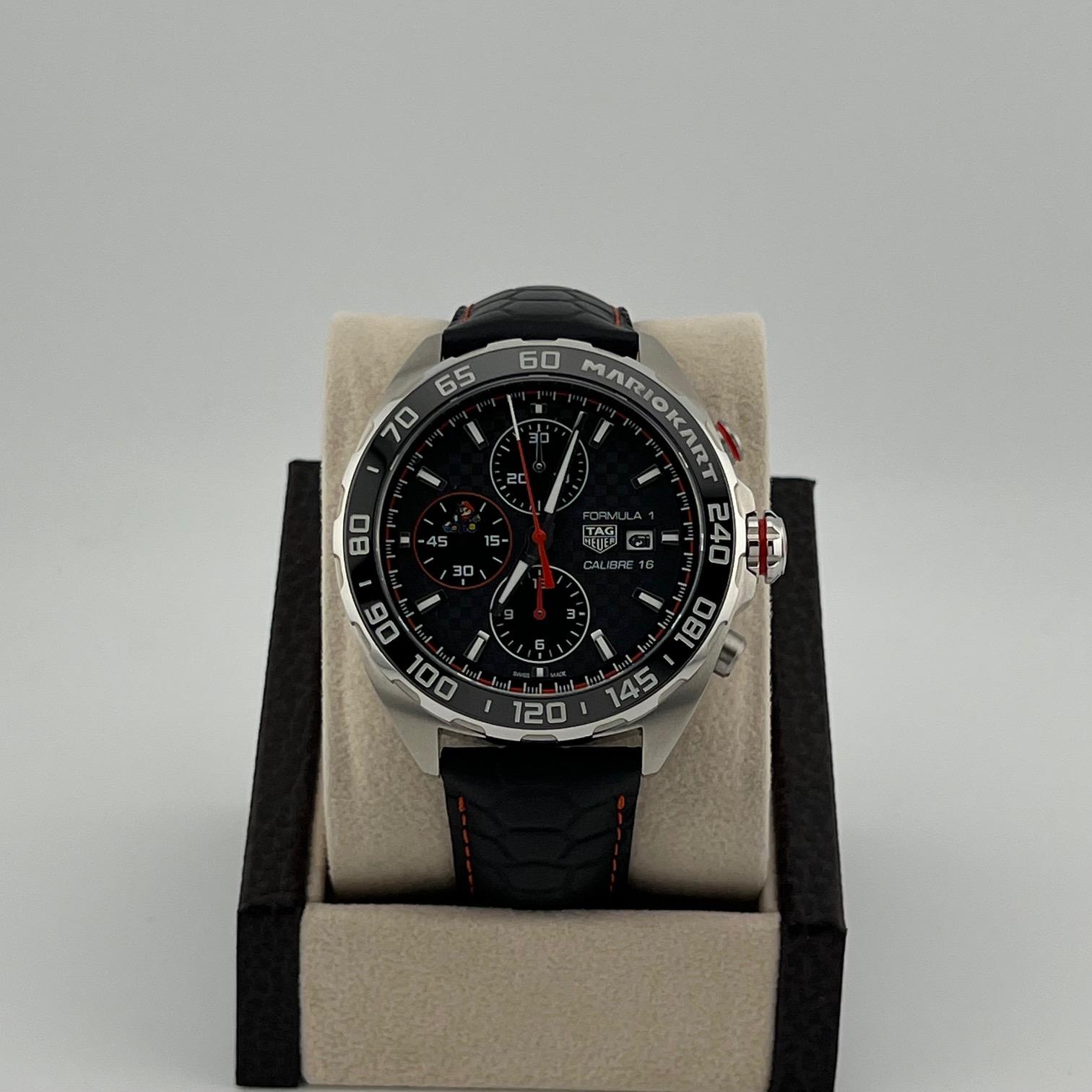 TAG Heuer Fórmula 1 Mario Kart Edición Limitada CAZ201E.FC6517 44mm Caja Papeles en venta 6