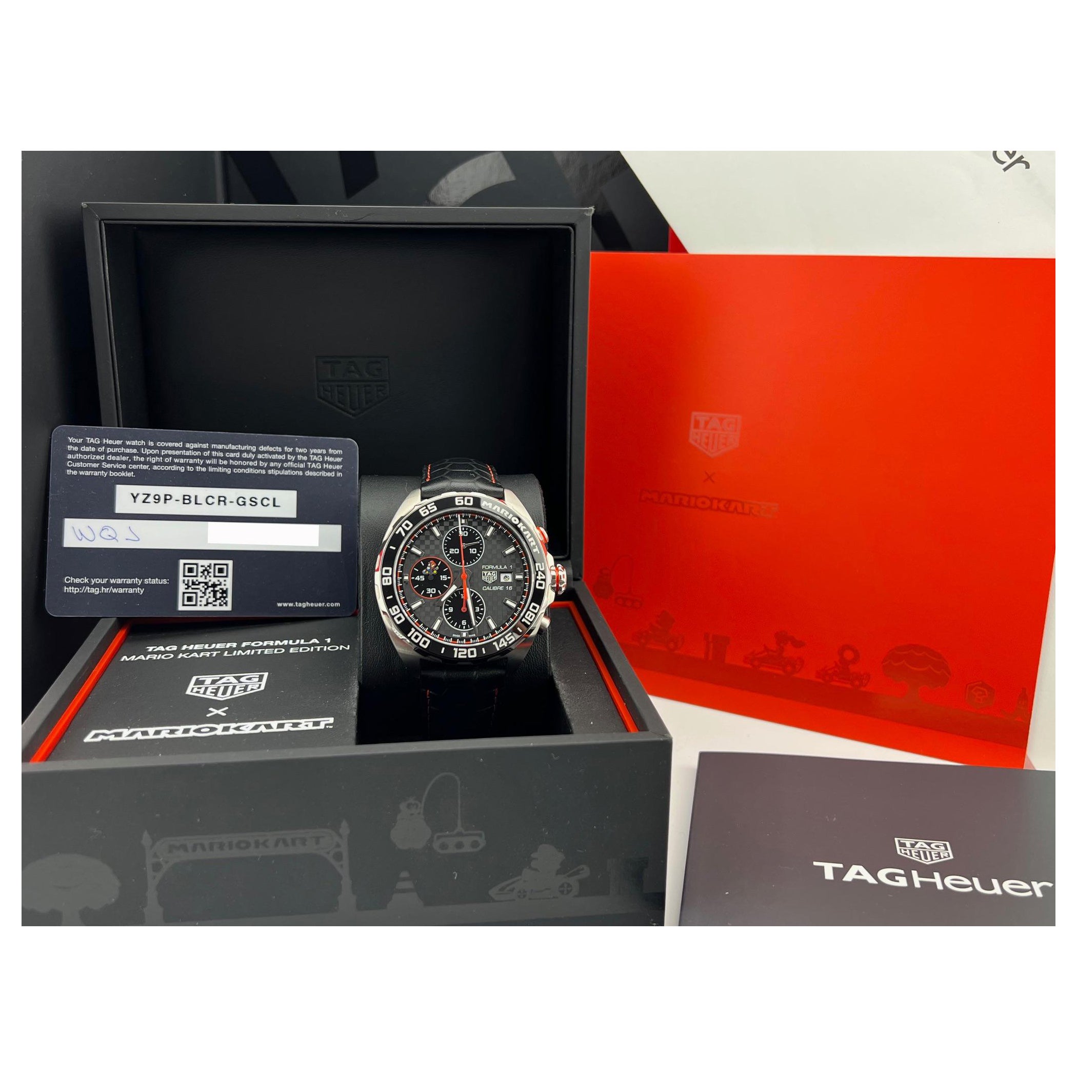 TAG Heuer Formula 1 Mario Kart Limited Edition CAZ201E.FC6517 44mm Box Papers