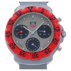 Tag Heuer Formula 1 Herrenuhr 472,513 - Edelstahl-Chronograph mit nicht funktionsfähigem Tag