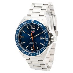 Tag Heuer Formula 1 Quartz 43mm Stainless Steel Blue Dial Ref: WAZ1010