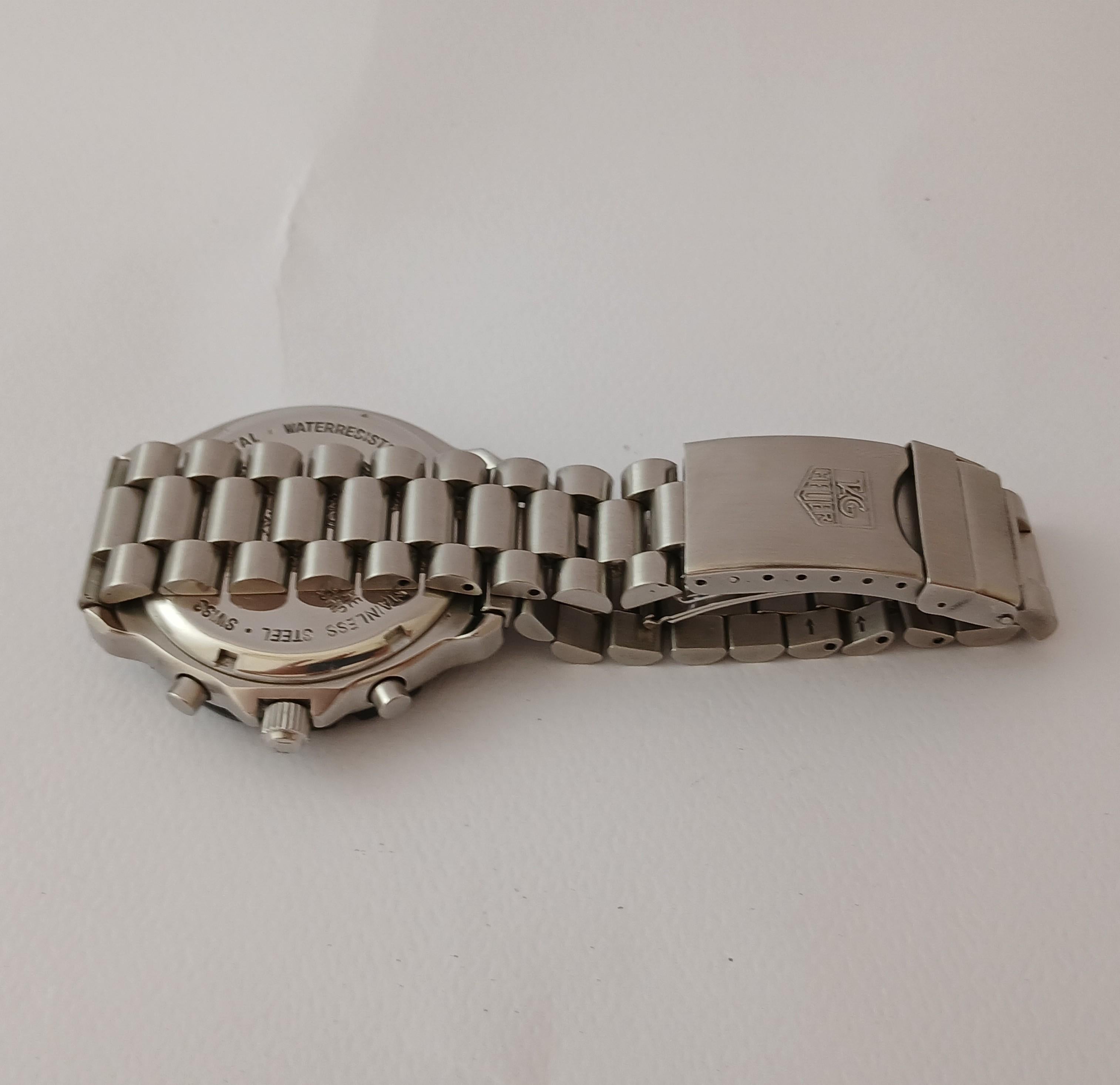 TAG Heuer Formula 1 Quartz Black Dial Chronograph CA1211 Mens Watch For Sale 8