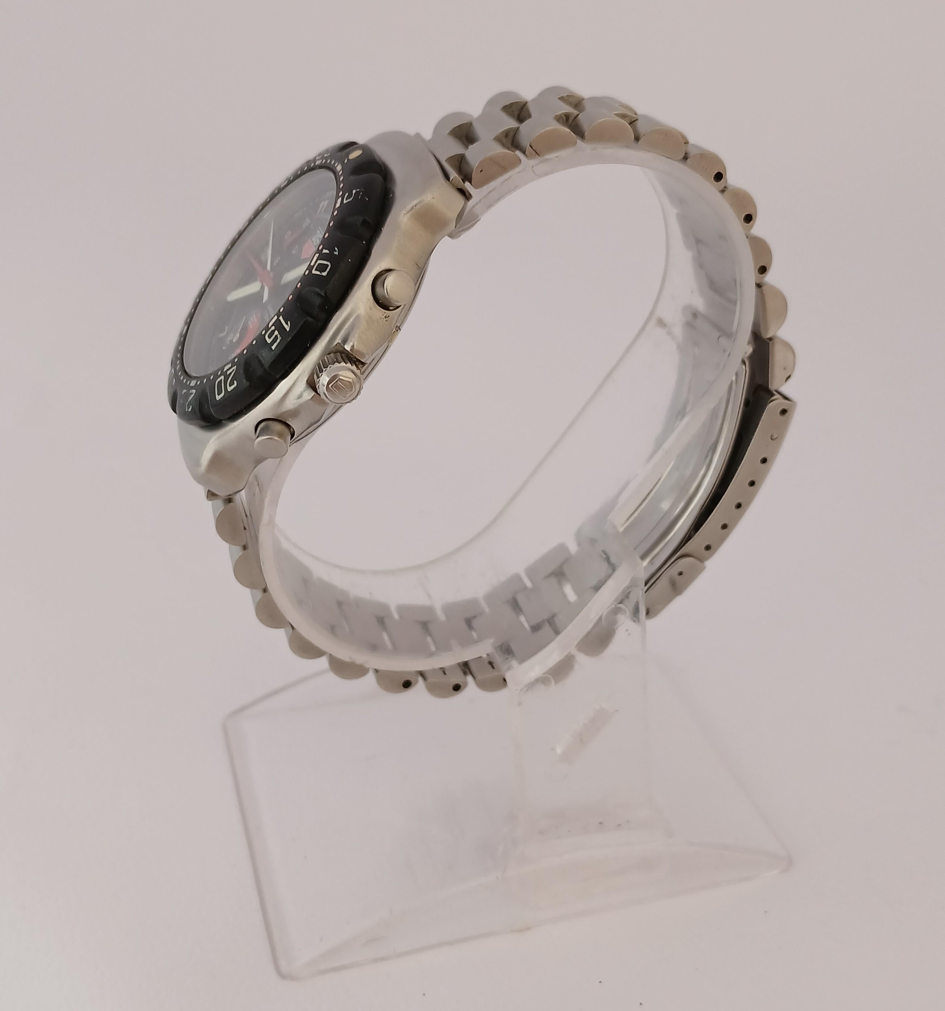 Women's or Men's TAG Heuer Formula 1 Quartz Black Dial Chronograph CA1211 Mens Watch For Sale