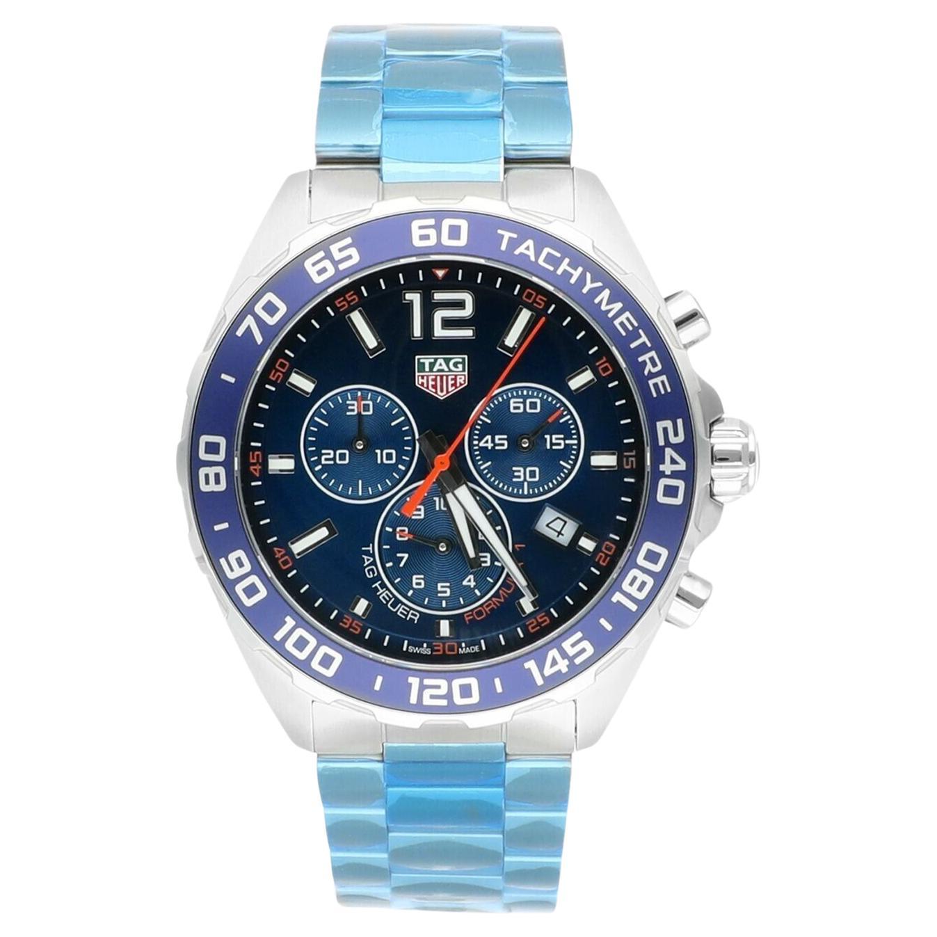 Montre Homme TAG Heuer Formula 1 Chronographe à quartz cadran bleu CAZ1014.BA0842 en vente
