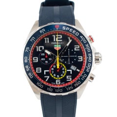 Tag Heuer Formula 1 Red Bull 43MM caz101al-0 Blue Rubber Steel Quartz Watch