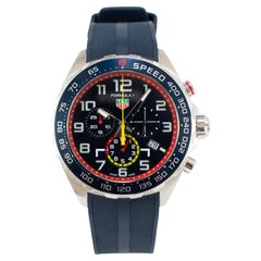 Tag Heuer Formula 1 Red Bull 43MM caz101al-0 Blue Rubber Steel Quartz Watch