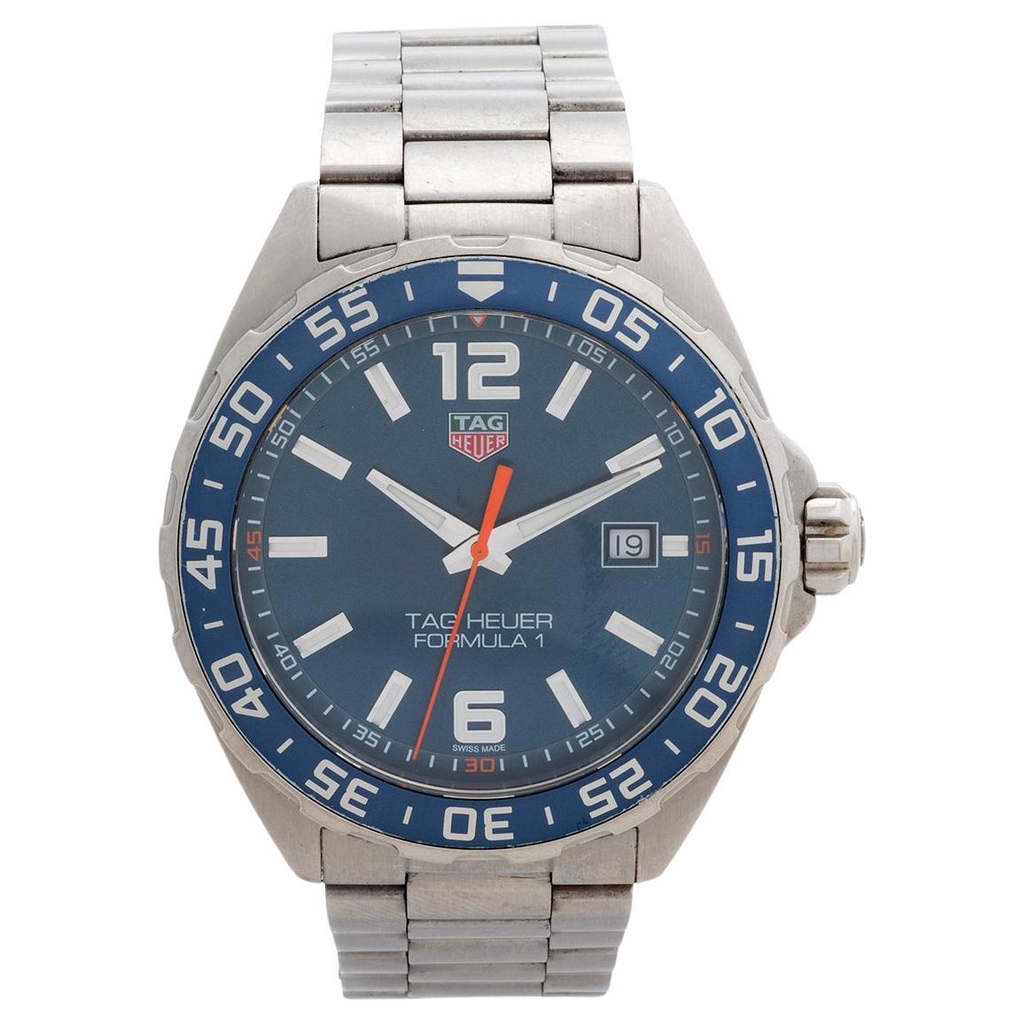 Tag Heuer Formula 1 ref WAZ1010, 43mm Stainless Steel Case, Blue Formula 1 Dial