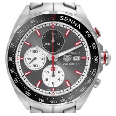 Tag Heuer Formula 1 Senna Eddition Chronograph Steel Mens Watch CAZ2017 Box Card