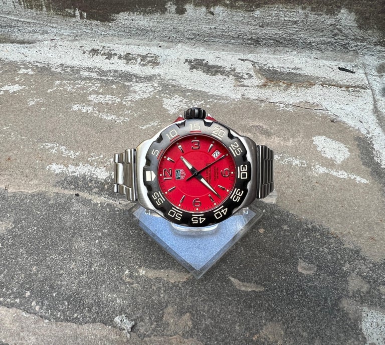 Tag heuer red face watch new arrivals