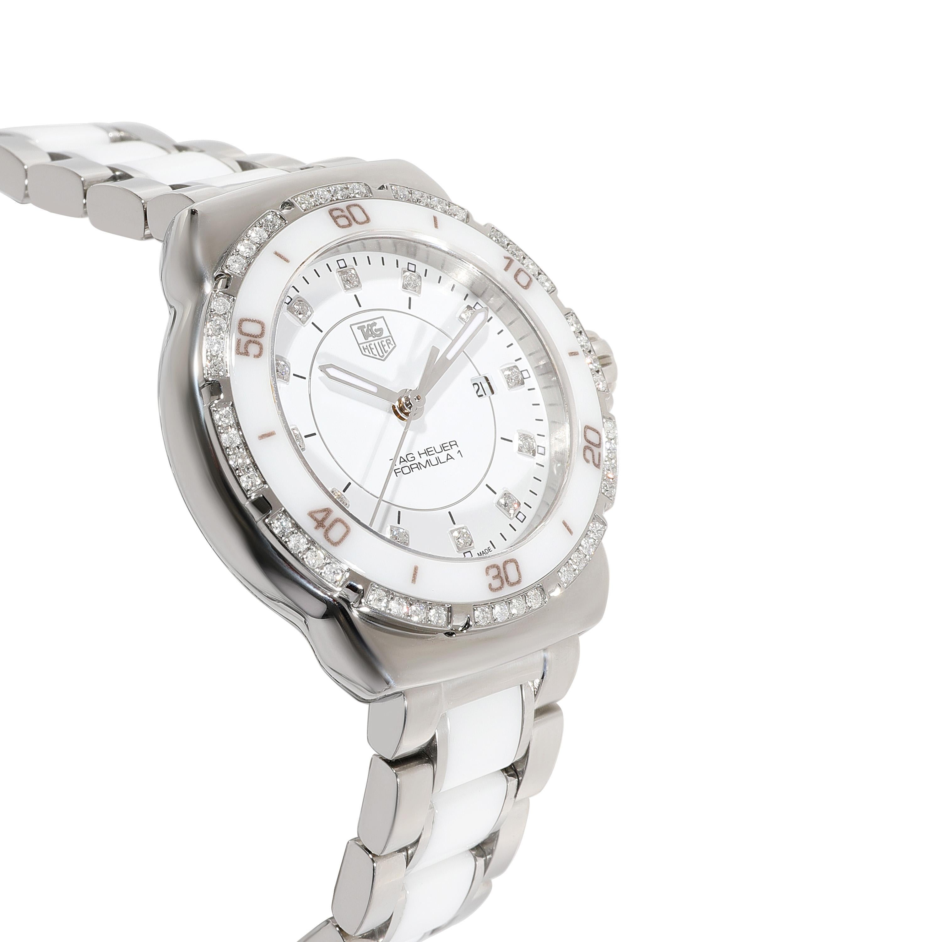 tag heuer formula 1 women's white ceramic