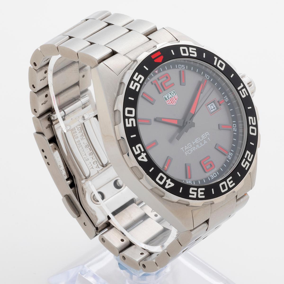 Tag Heuer Formula 1 Wristwatch ref WAZ1018, Quartz, 43mm Case, Year 2020. In Excellent Condition In Canterbury, GB