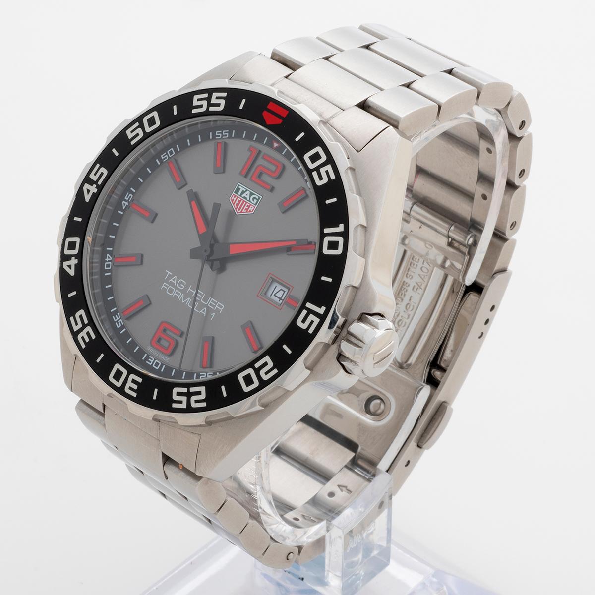 Women's or Men's Tag Heuer Formula 1 Wristwatch ref WAZ1018, Quartz, 43mm Case, Year 2020.