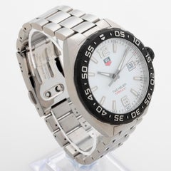 Tag Heuer Formula 1 Wristwatch Ref WAZ111. 41mm, Stainless Steel, White Dial..