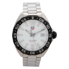Tag Heuer Formula 1 Wristwatch Ref WAZ111. 41mm, Stainless Steel, White Dial..