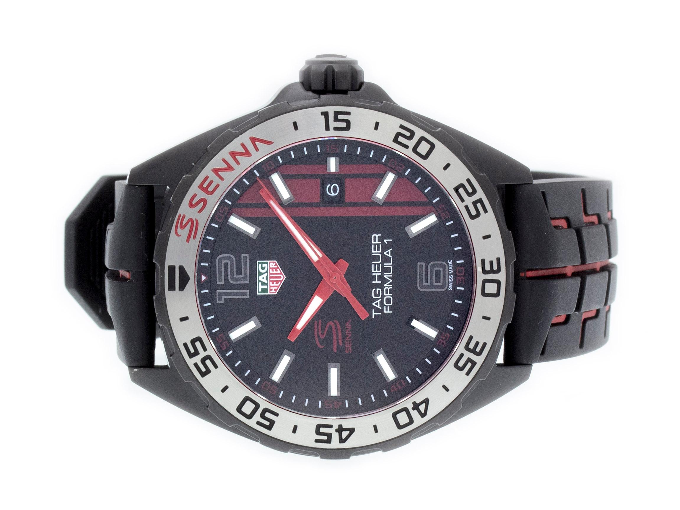tag heuer formula 1 senna special edition quartz watch - waz1014.ft8027