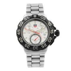 Used TAG Heuer Formula One F1 Chrono Steel Silver Dial Quartz Watch CAH1111.BA0850