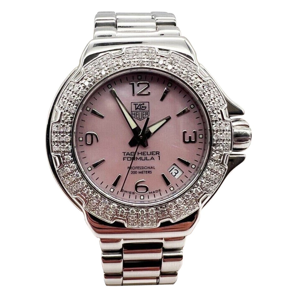 Tag Heuer Formula One F1 Diamant WAC1214.BA0852 Rosa MOP Zifferblatt Stahlschachtelpapier