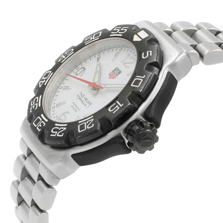 tag heuer white face formula 1