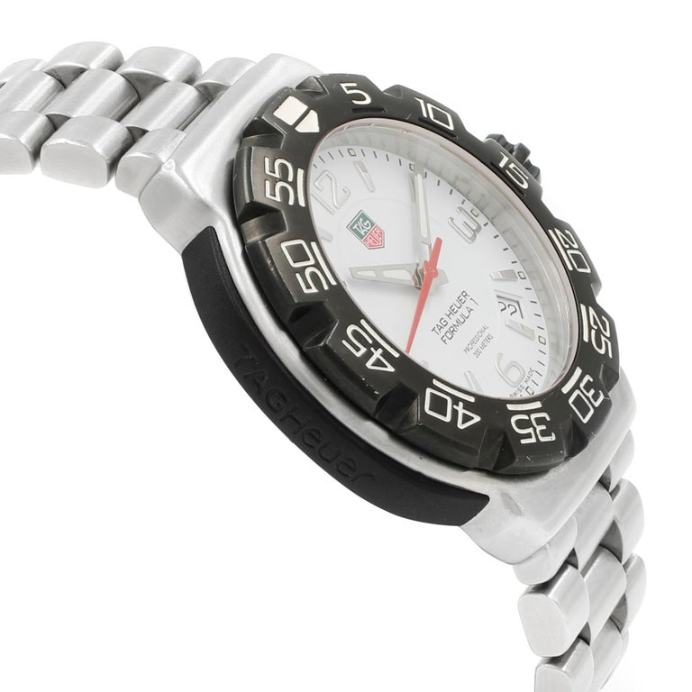 tag heuer formula 1 white dial men's watch