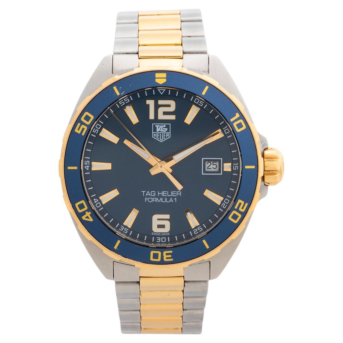 Tag Heuer Forumla 1 Quartz Wristwatch, WAZ1120, Blue Dial / Bezel, Year 2015.