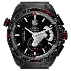 Tag Heuer Grand Carrera 36 RS Caliber PVD Titanium Watch CAV5185 Box Card