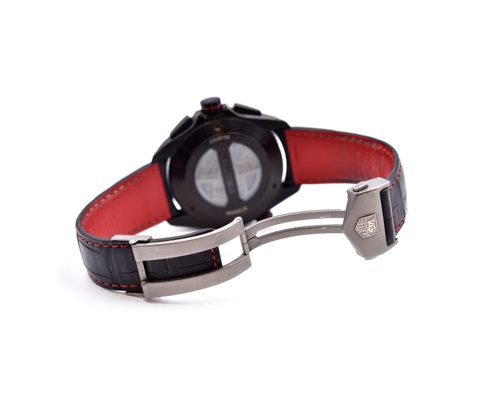 TAG Heuer Grand Carrera Black Titanium Watch Ref. CAV5185 1