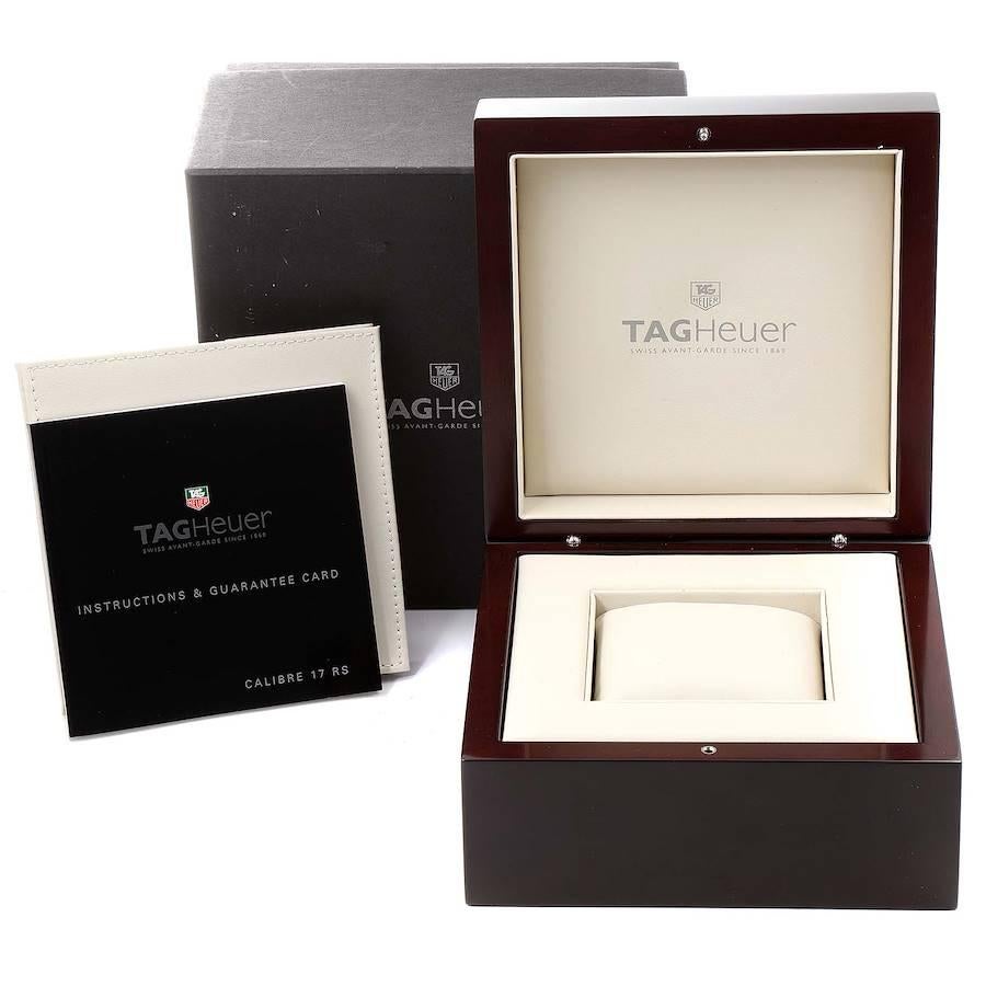 TAG Heuer Grand Carrera Herrenuhr mit blauem Zifferblatt Limitierte Auflage CAV511F Box 6