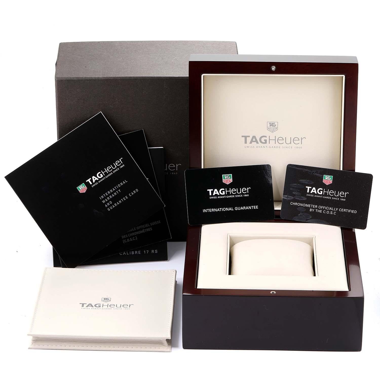 TAG Heuer Grand Carrera Blue Dial Limited Edition Watch CAV511F Box Card 6