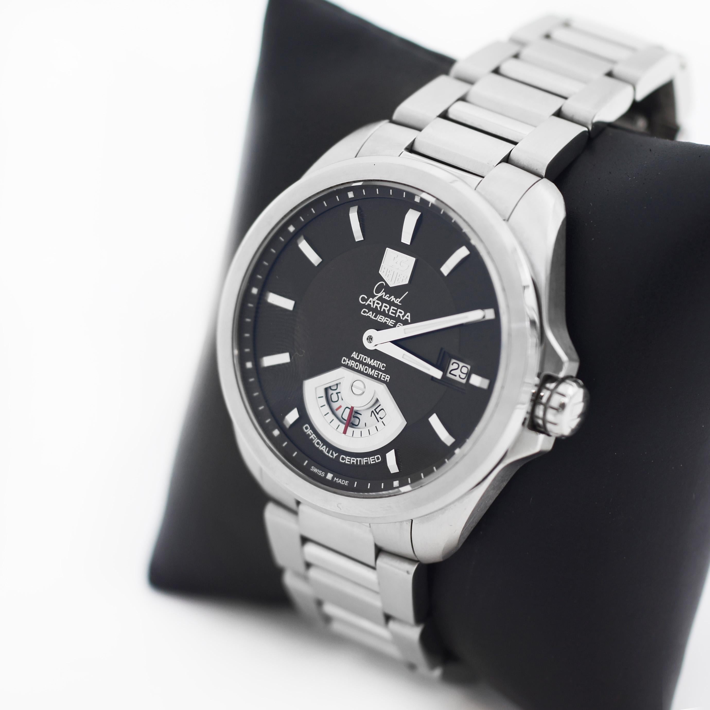 Tag Heuer Grand Carrera Calibre 6 WAV511C watch In Good Condition For Sale In San Fernando, CA