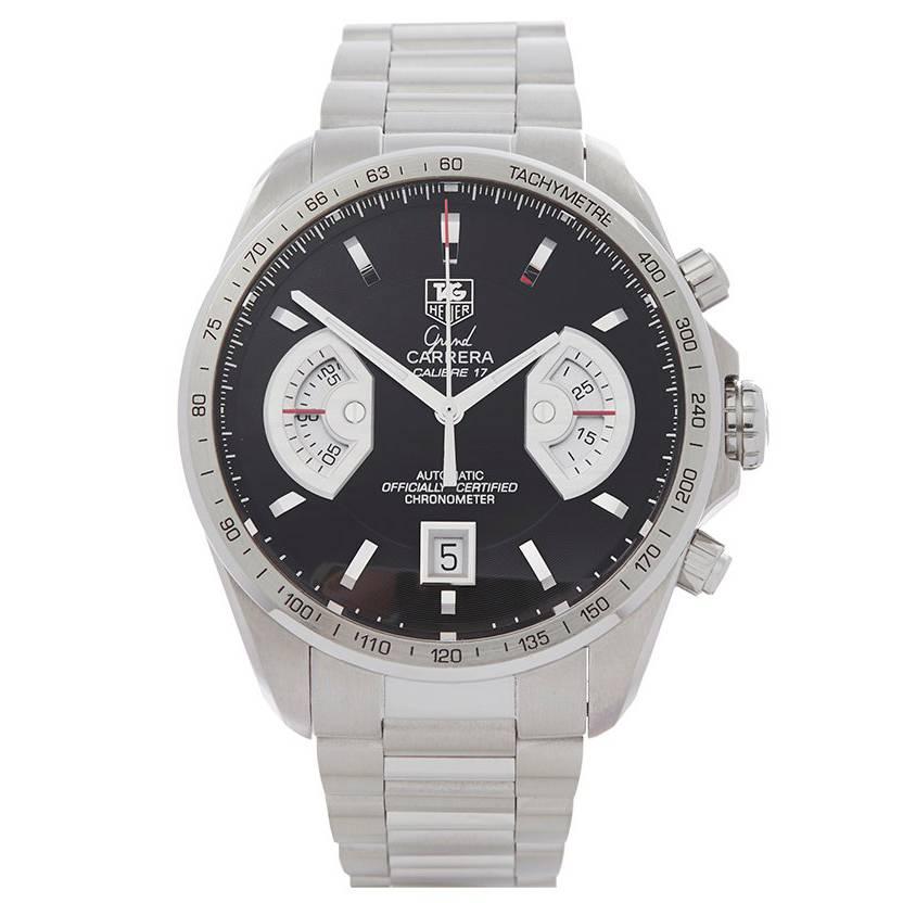 Tag Heuer Grand Carrera Chronograph Stainless Steel Men's CAV511A