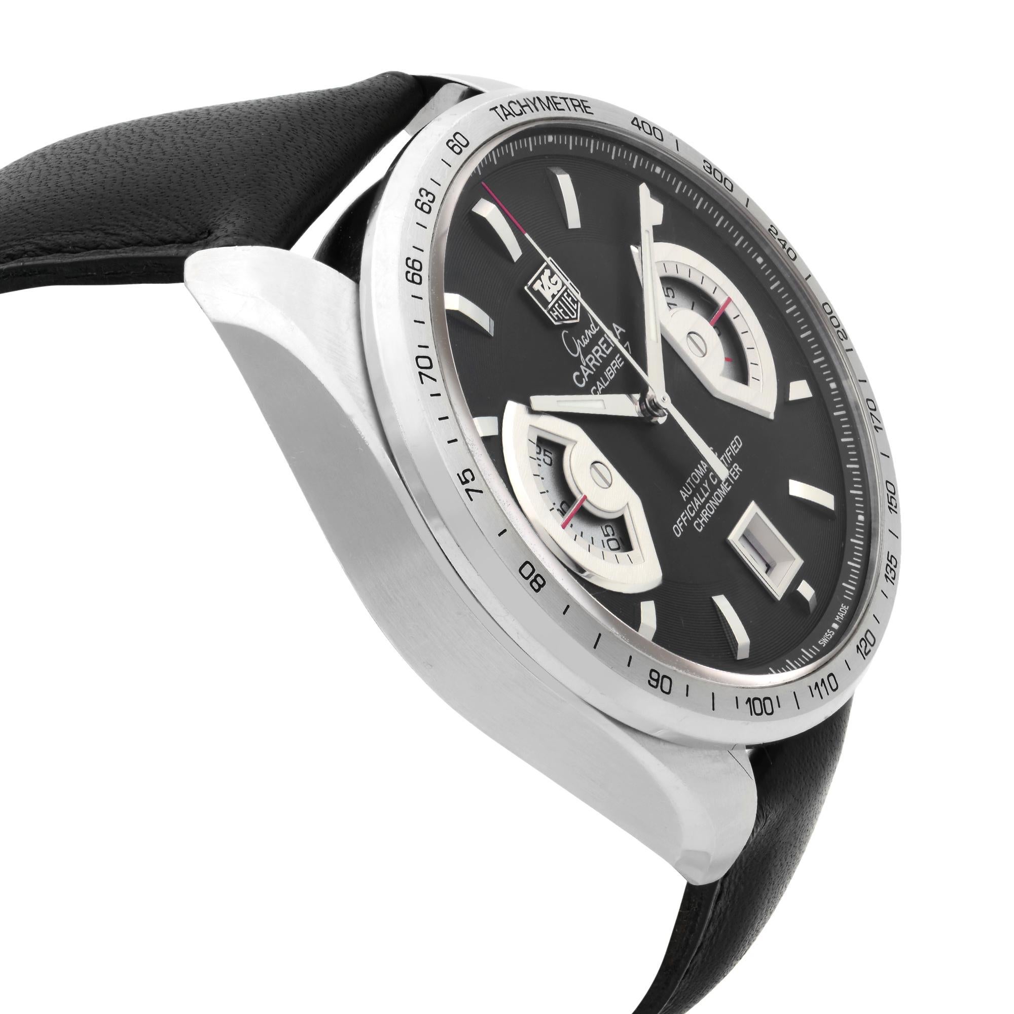 Men's TAG Heuer Grand Carrera Chronograph Steel Automatic Men’s Watch CAV511A.FC6225