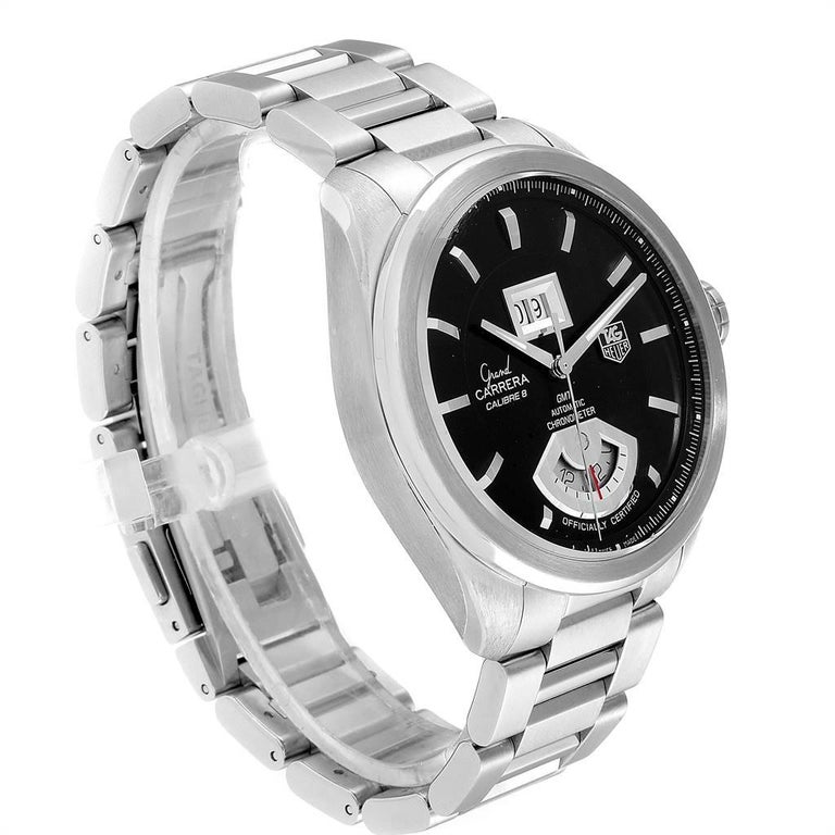 TAG Heuer Grand Carrera Calibre 17 CAV515C 43mm Brown Dial 18k Rose Gold Watch E - Foto 14