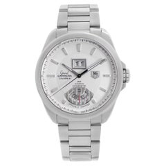 TAG Heuer Grand Carrera GMT Steel Silver Dial Automatic Watch WAV5112.BA0901
