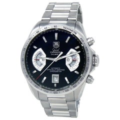 Used TAG Heuer Grand Carrera Stainless Steel Men's Watch Automatic CAV511A.BA0902