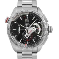 Tag Heuer Grand Carrera Steel Black Dial Automatic Men Watch CAV5115.BA0902