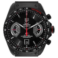 Tag Heuer Grand Carrera Titan Schwarz PVD Herrenuhr CAV518B Box Card