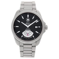 TAG Heuer Grand Carrera WAV511A Stainless Steel Black Dial Automatic Watch