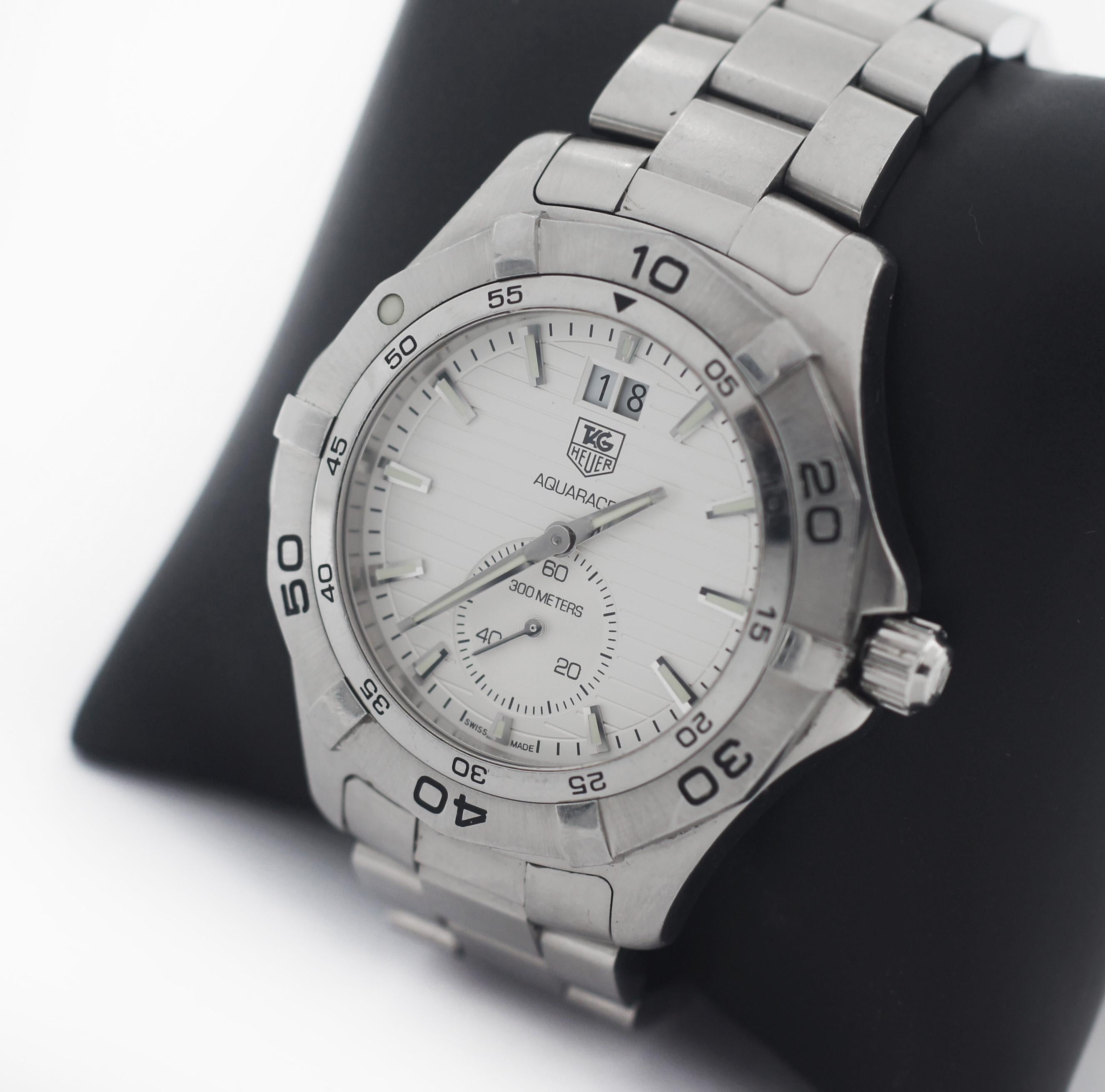 TAG Heuer Graue Waf1015 Aquaracer Swiss-quartz-Uhr mit Aquaracer im Angebot 1