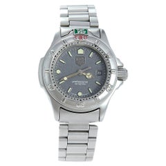 Used Tag Heuer Grey Stainless Steel Professional Women's Wristwatch 28 mm