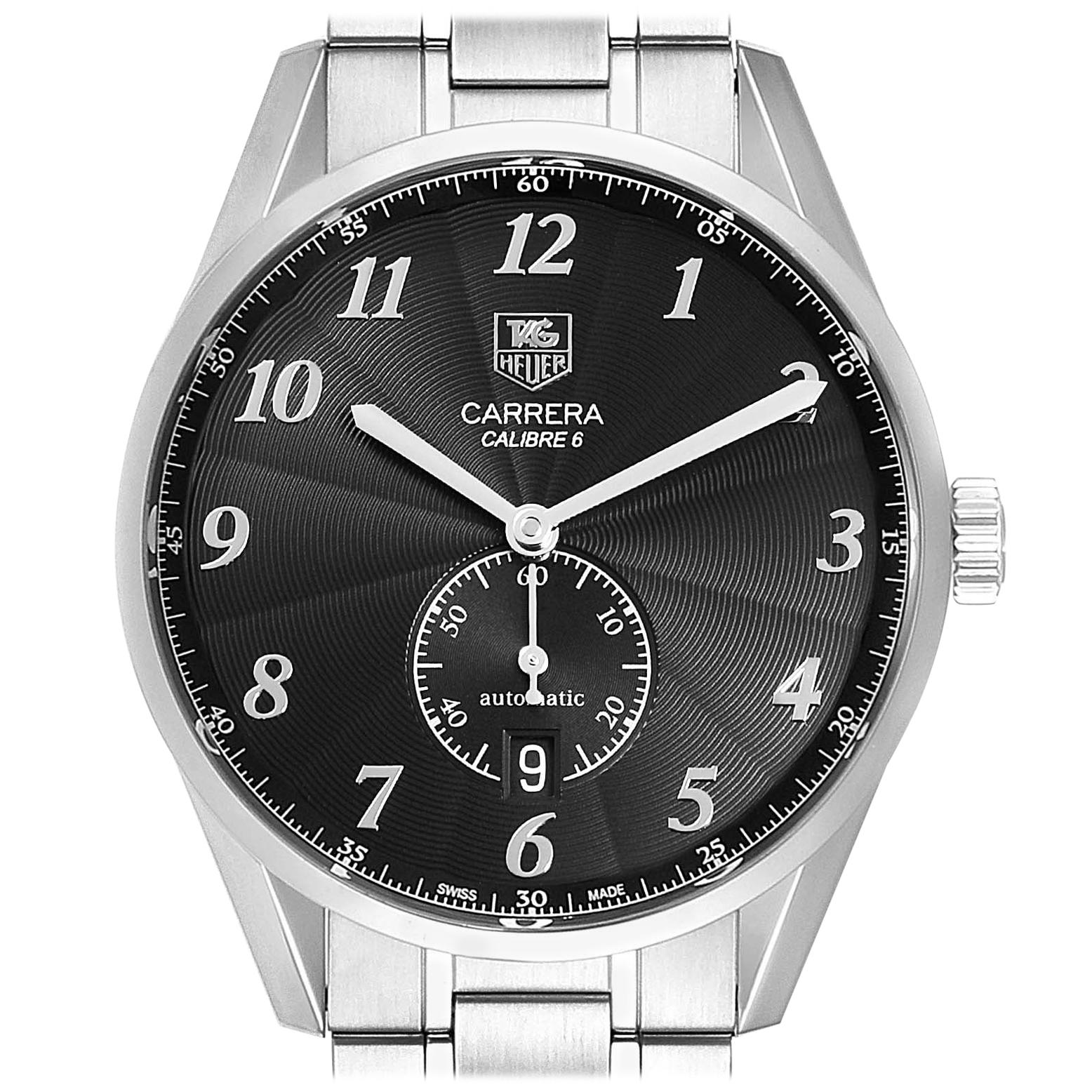 TAG Heuer Heritage Calibre 6 Black Dial Men's Watch WAS2110 For Sale