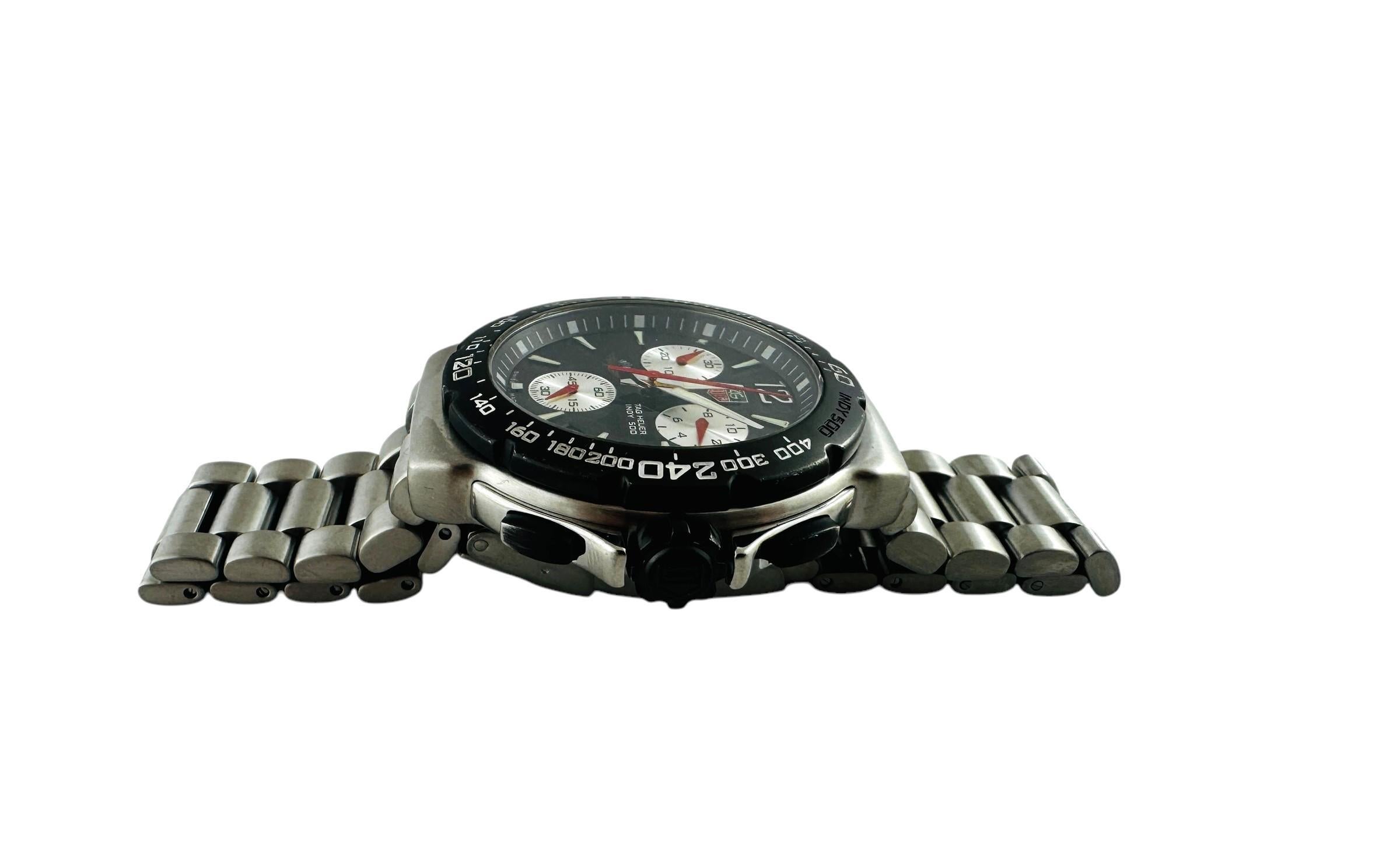 Contemporain Montre Tag Heuer Indy 500 Chronograph CAC111A Cadran noir #20961