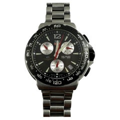 Tag Heuer Indy 500 Chronograph CAC111A Uhr mit schwarzem Zifferblatt #20961