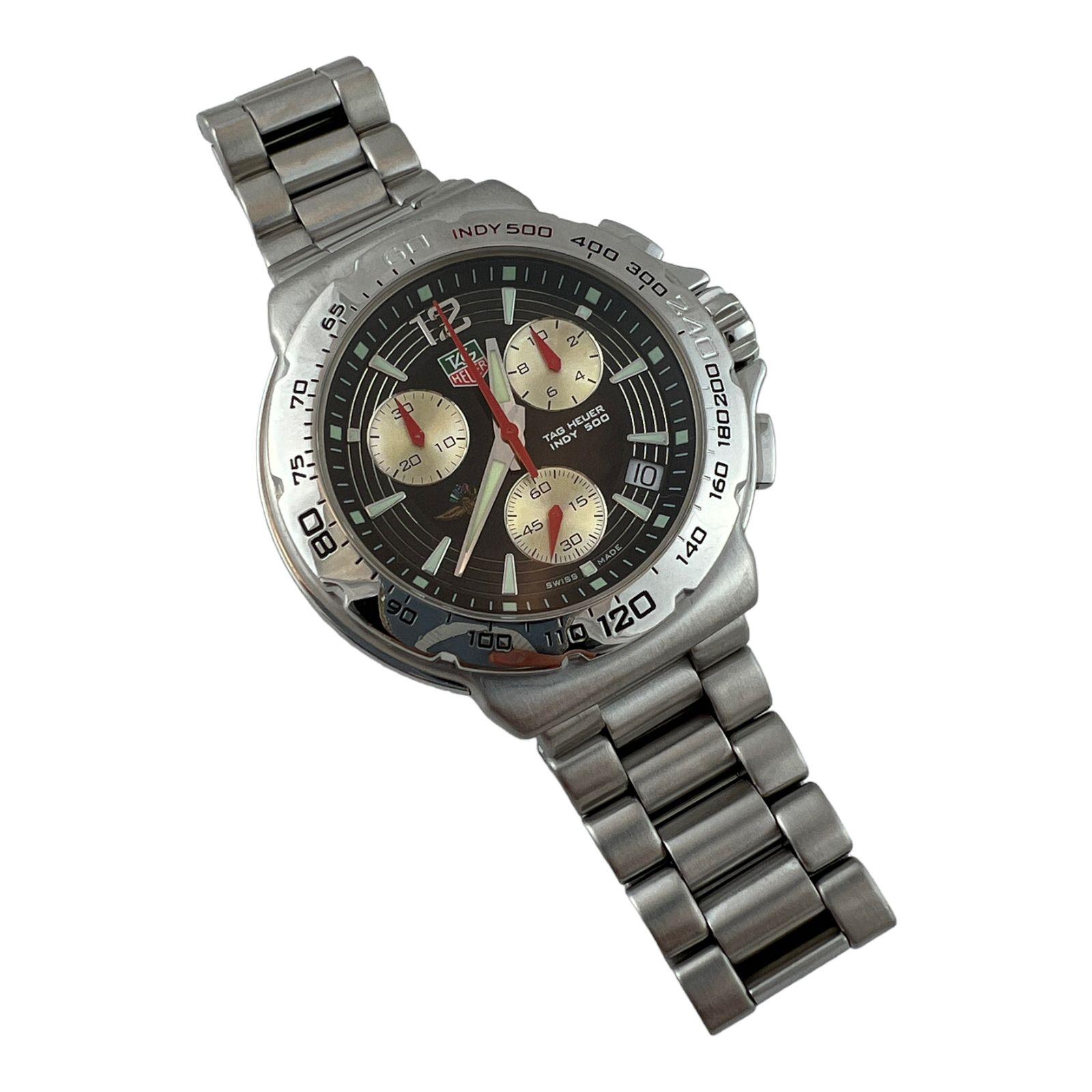 TAG Heuer Indy 500 Formula 1 Watch Quartz Black Dial Chronograph 3