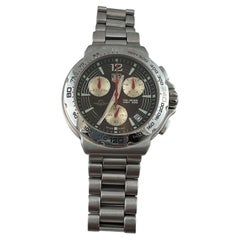 TAG Heuer Indy 500 Formel 1 Uhr Quarz-Chronograph mit schwarzem Zifferblatt 42mm