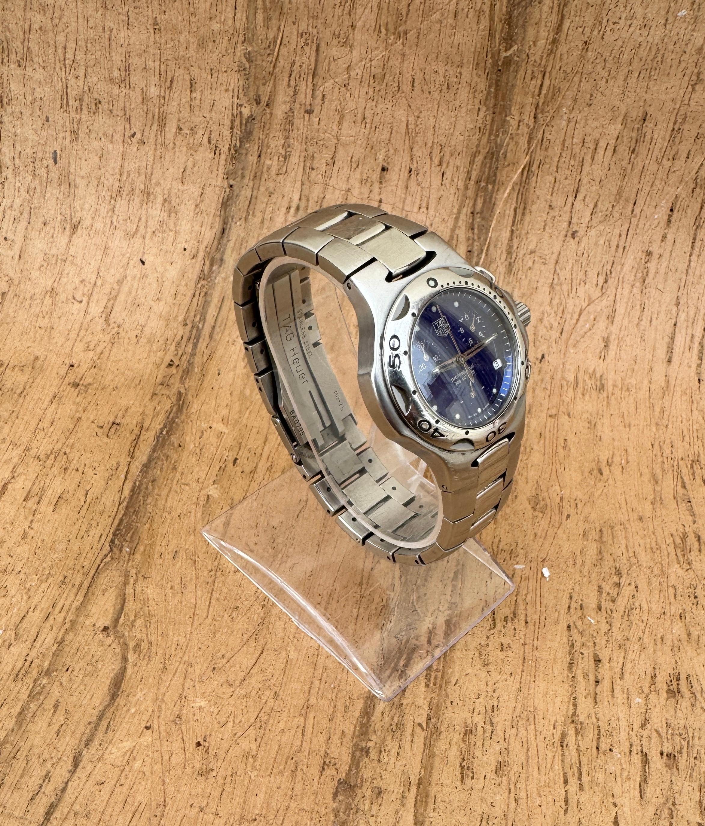 De los hombres ]TAG Heuer Kirium Chrono Blue Dial CL1211 Watch en venta