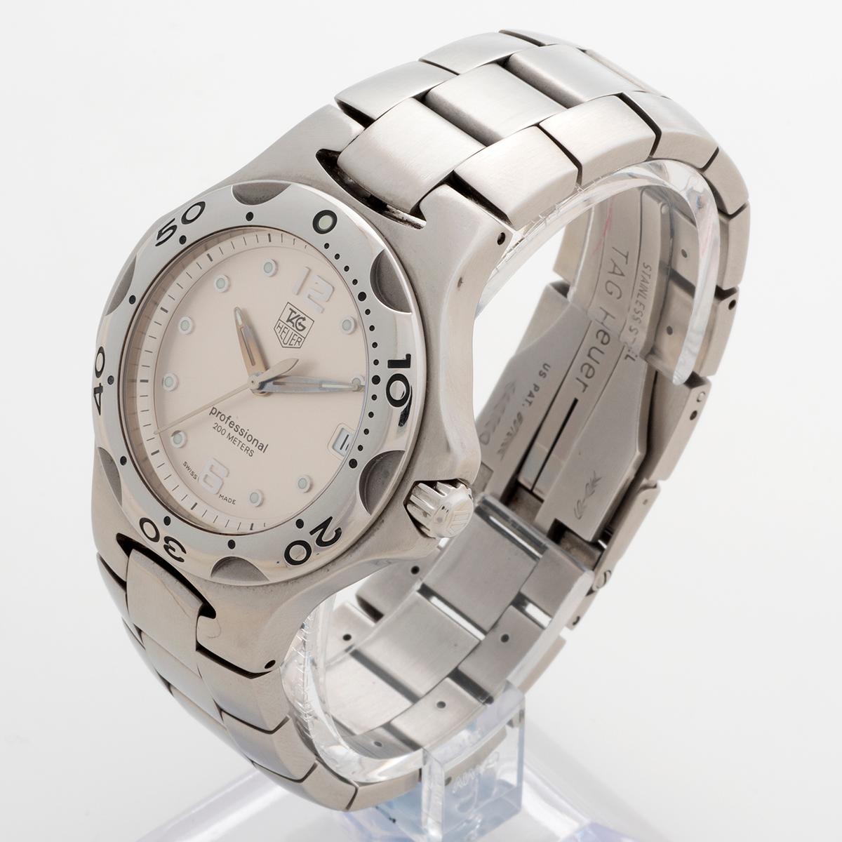 Tag Heuer Kirium Date Wristwatch Ref WL111E. Silver Dial, Year 2003.  In Excellent Condition In Canterbury, GB