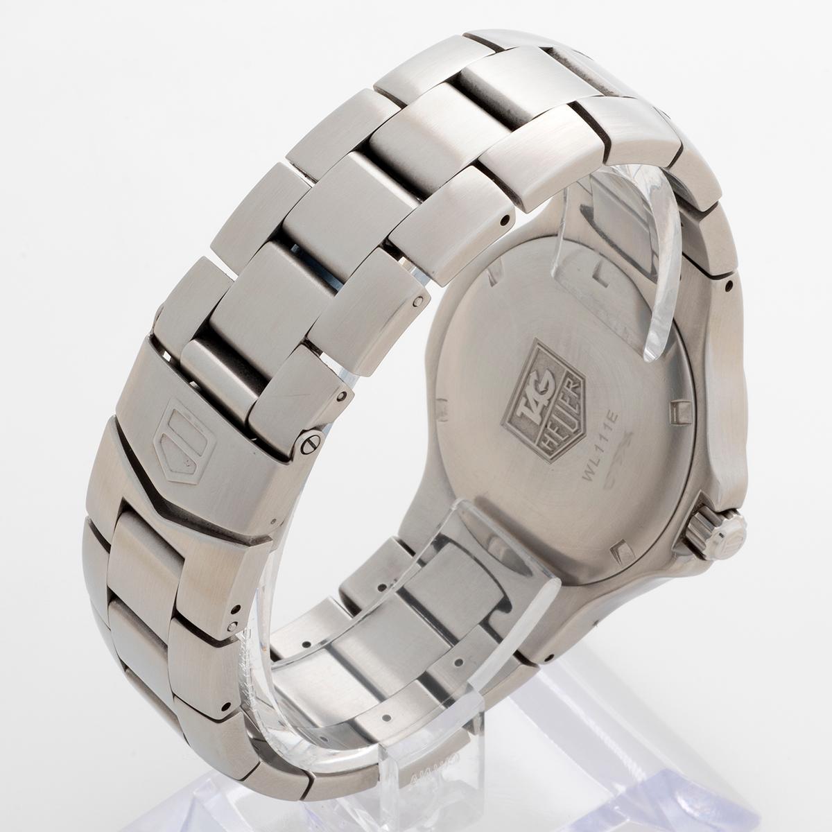 Women's or Men's Tag Heuer Kirium Date Wristwatch Ref WL111E. Silver Dial, Year 2003. 