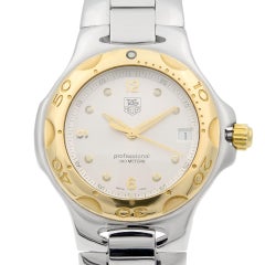 TAG Heuer Kirium Professional Gold Stahl Silber Zifferblatt Quarz Herrenuhr WL1150